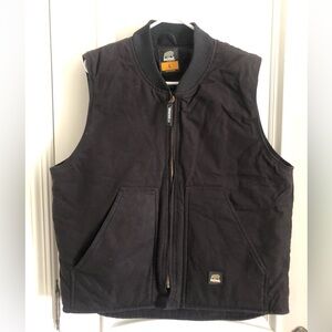 Berne Men's Black Workman’s Duck Vest